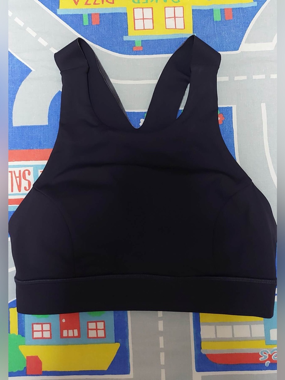 Lululemon navy blue halter sports bra